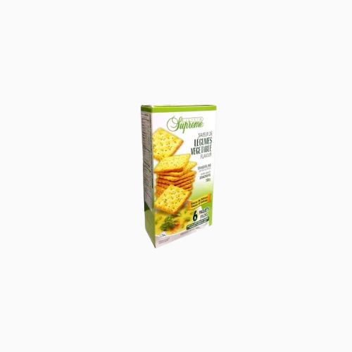 Supreme Oven Baked Crackers Legumes Vegetable Flavour 150g