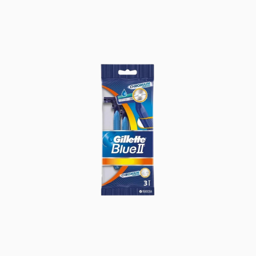 Gillette Blue II Disposable Razor x3