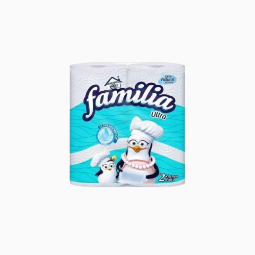 Familia Ultra Strong & Absorbent Kitchen Towel 2 Ply 2 Rolls