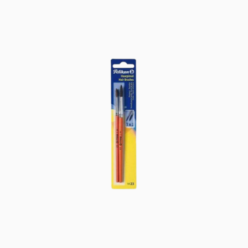 Pelikan Series 23 Paint Brush Size 2 & 6 23/2/6 B Orange