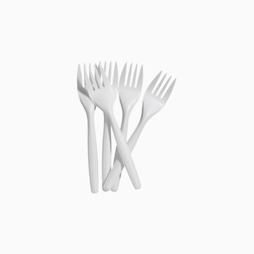 Disposable Plastic Forks x100