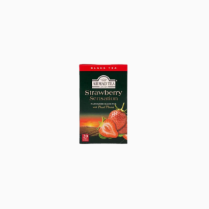 Ahmad Tea Strawberry Sensation Flavoured Black Tea 40 g x20